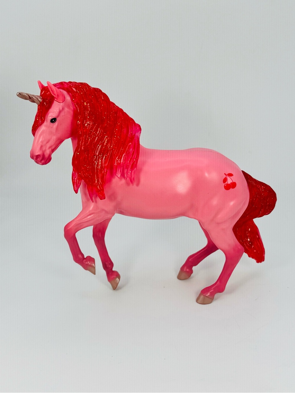 Breyer Paddock Pals Scented Pink Unicorn "Chelan" Cherry Fruit Print Series